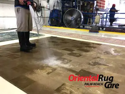 Antique Rug Washing Process